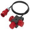 Razdelilnik PCE 9430718, v skladu s CEE, 16 A, 1,5 m kabel,1CEE-vtič, 5-polni, 400 V