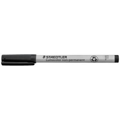 Siv Staedtler Lumocolor marker, nepermanenten, z reciklažnim simbolom in tanko konico.