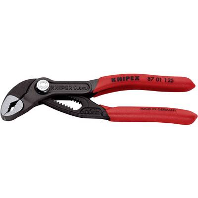 Rdeče KNIPEX-klešče za vodovodne cevi z rdečo glavo, napis 'MADE IN GERMANY'.