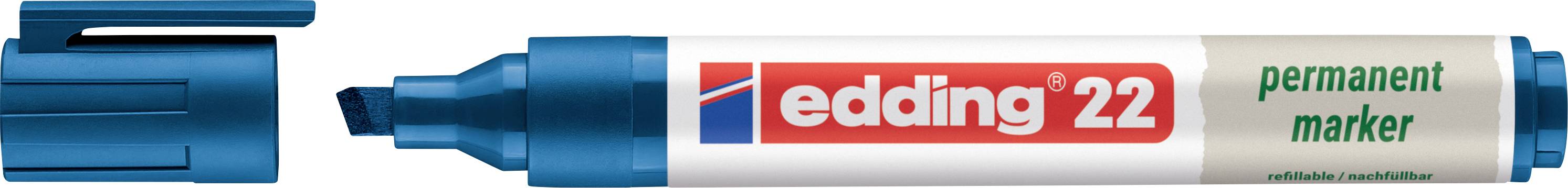 Edding Ecoline permanentni marker 4-22003 širina 1 - 5 mm oblika konice okrogla moder