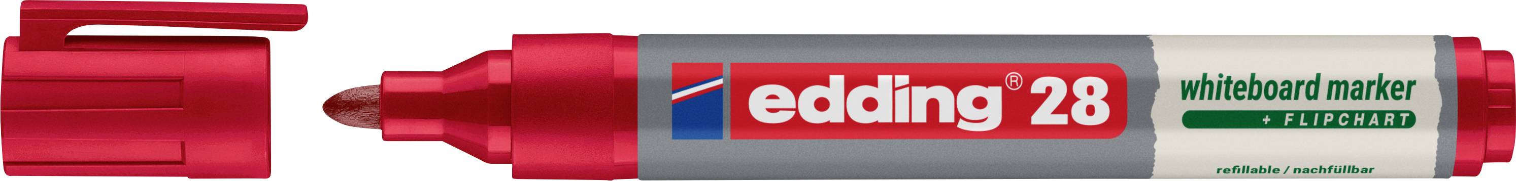 Edding marker za pisanje po tabli E-28 4-28002 širina 1.5 - 3 mm oblika konice okrogla črn