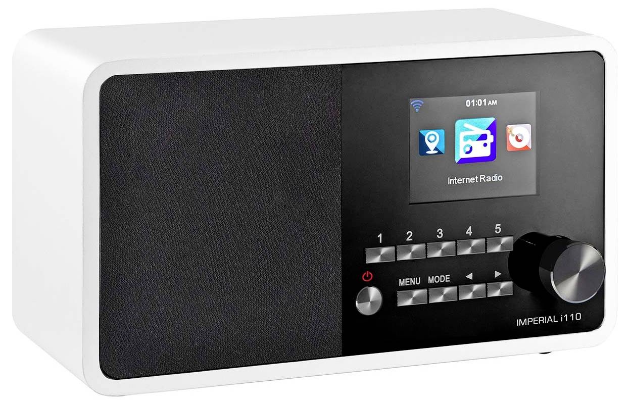 Internetni namizni radio Imperial i110 internetni radio, USB bele barve-1