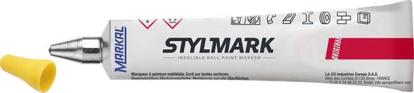 Markal Stylmark Original 96653 označevalec v tubi rumena 2 mm, 3 mm