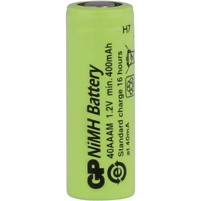 Zelena NiMH baterija, 400 mAh, 1,2 V. Standardni čas polnjenja 16 ur.