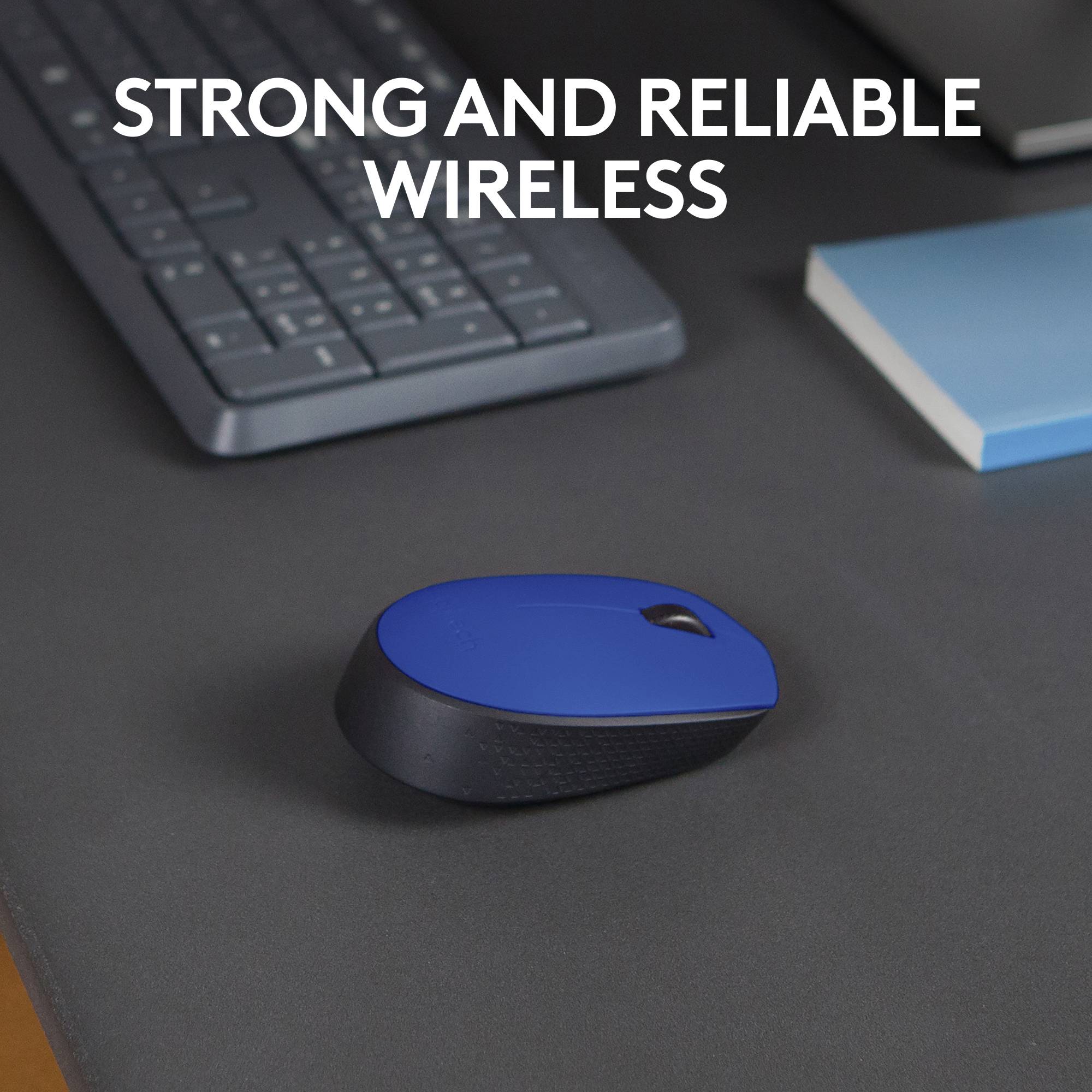 Logitech M171 miška brezžično, brezžično optični modra, črna 3 Tipke 1000 dpi-1
