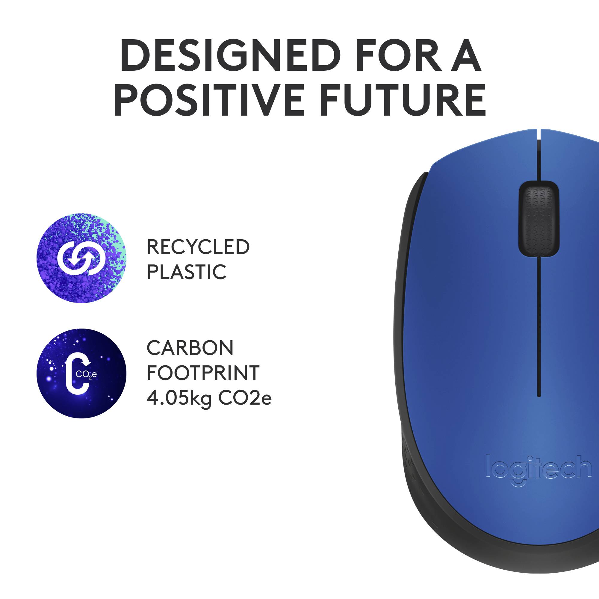 Logitech M171 miška brezžično, brezžično optični modra, črna 3 Tipke 1000 dpi-8