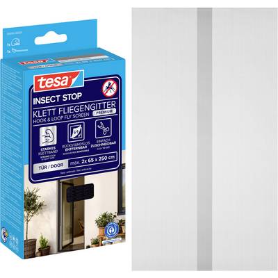 Tesa Insect Stop ključ in zanko komplet za zaščito pred insekti s poljem ob beli mrežasti plošči za zaslone