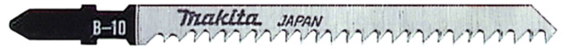Žaga Makita z napisom 'MAKITA JAPAN'. Ima nazobčan rob za rezanje materialov.