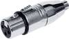 Kash XLR-adapter ženski konektor XLR - ženski cinch konektor mono Število pinov:3 1 kos