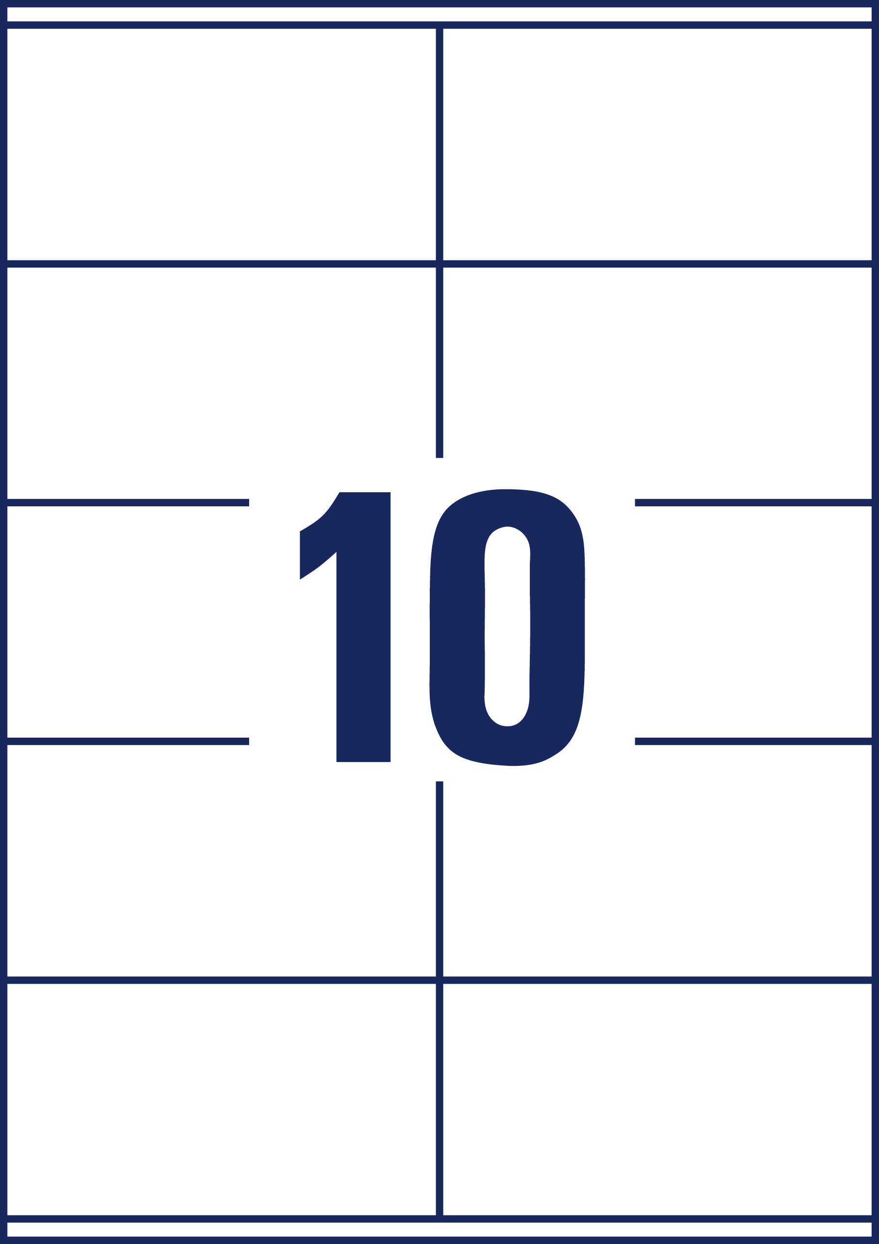 Grafika številčne karte s številko '10' na sredini, obdane z linijami.