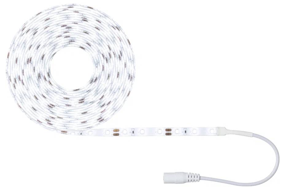 Zvit LED trak z vtičem, ki prikazuje fleksibilno razsvetljalno rešitev.