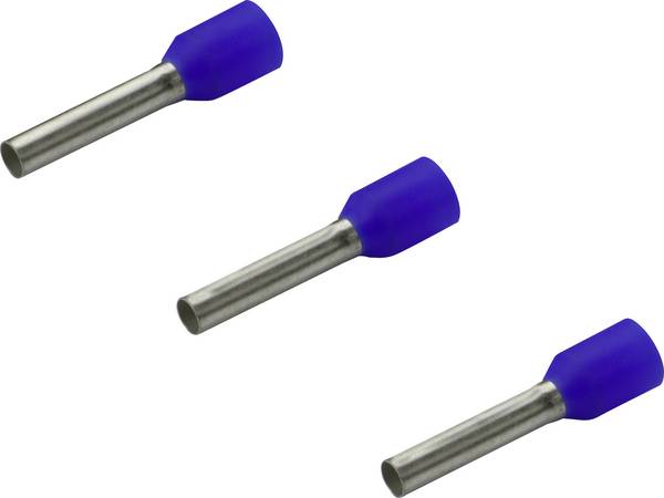 4050.741 Rittal votlica 1 x 2.50 mm x 12 mm delno izolirana, modre barve 1000 kosov