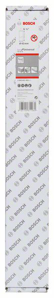Embalaža Bosch z logotipom, črtno kodo in simboli, ki prikazujejo združljivost izdelka in navodila za uporabo.