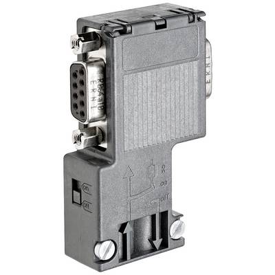 Črn adapter z DB9 vtičem in stikalom, označenim z 'vklop' in 'izklop'.