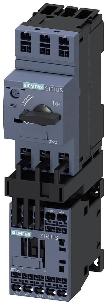 Siemens 3RA2110-0CE15-1BB4 3RA21100CE151BB4 odcep za porabnik Moč motorja pri 400 V 0.06 kW 690 V Nazivni tok 0.2 A