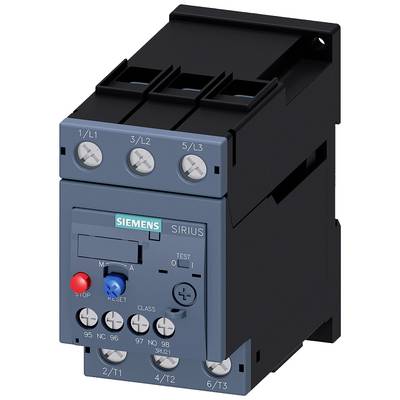 Trifalični elektronski motorni zaščitni odklopnik Siemens, model Sirius. Vsebuje upravljalne elemente in priključne sponke.
