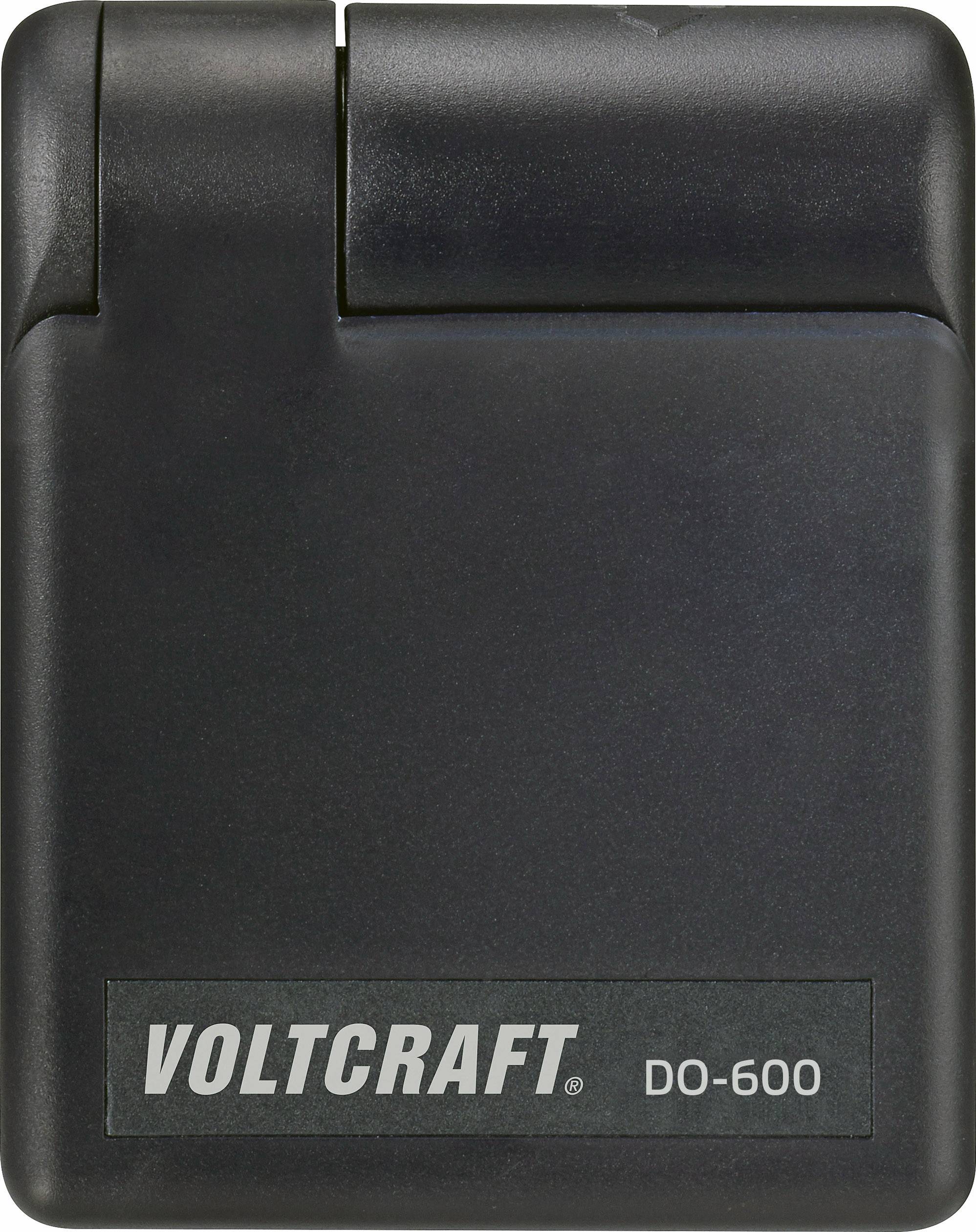 Črn polnilec z napisom 'Voltcraft DO-600'.