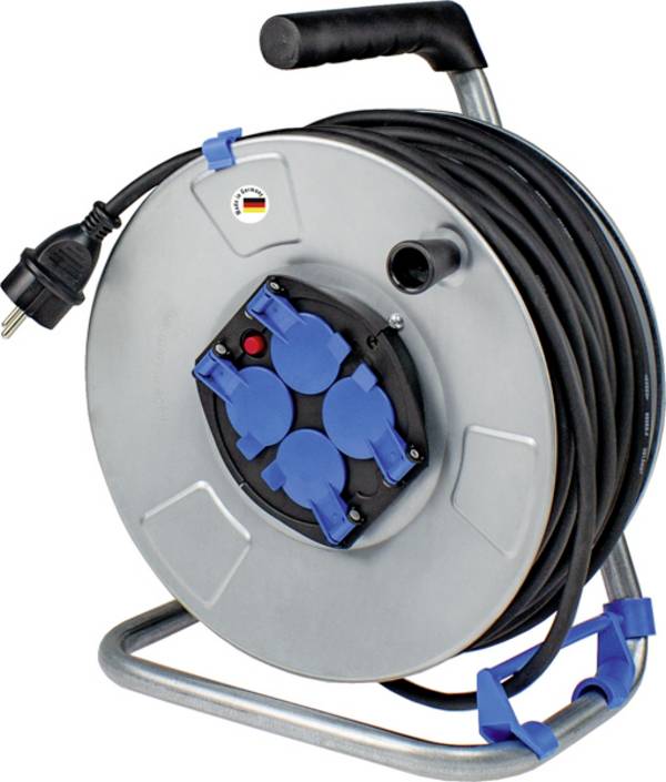 AS Schwabe 10412 kabelski boben 50 m črna varnostni moški konektor