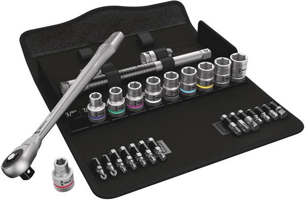 Wera 8100 SC 10 Zyklop nasadni ključi v kompletu colski 1/2" 28-delni  05004080001