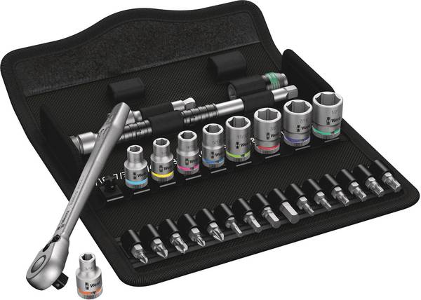 Wera 8100 SA 11 Zyklop nasadni ključi v kompletu colski 1/4" 28-delni  05004021001