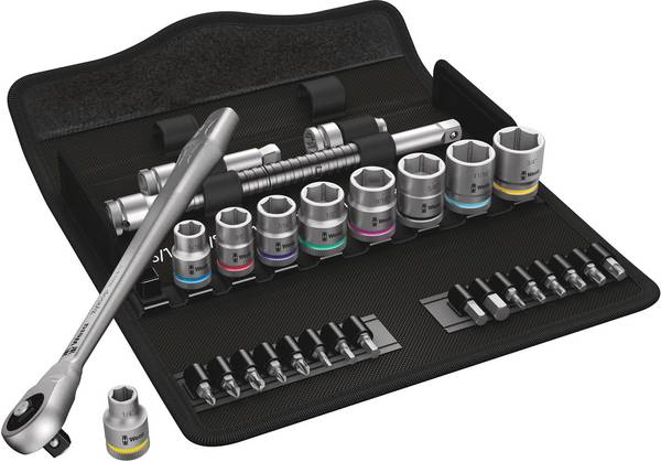 Wera 8100 SB 10 Zyklop nasadni ključi v kompletu colski 3/8" 29-delni  05004050001