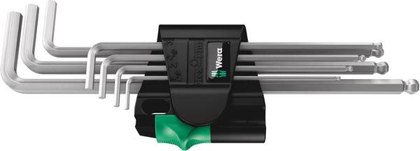Wera 950/7 notranji šestrobi komplet kotnih izvijačev 1.5 mm, 2 mm, 2.5 mm, 3 mm, 4 mm, 5 mm, 6 mm  3 mm, 5 mm, 6 mm, 2 mm, 2.5 mm, 1.5 mm, 4 mm 7-delni
