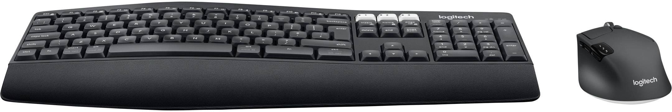 Logitech MK850 PERFORMANCE Bluetooth® tipkovnica, set miške ergonomski VB-angleščina, qwerty črna-1