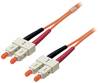 LINDY 46081 steklena vlakna optična vlakna priključni kabel 2.00 m oranžna [2x SC - 2x SC] 50/125 µ Multimode