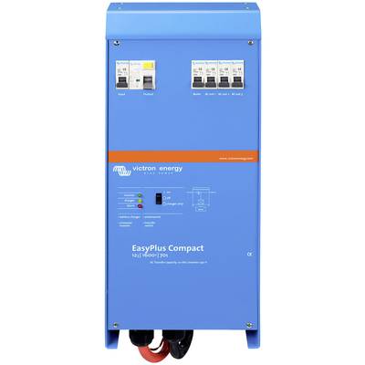 Moder Victron Energy EasyPlus Compact pretvornik z indikatorji delovanja in stikali za vhod in izhod.