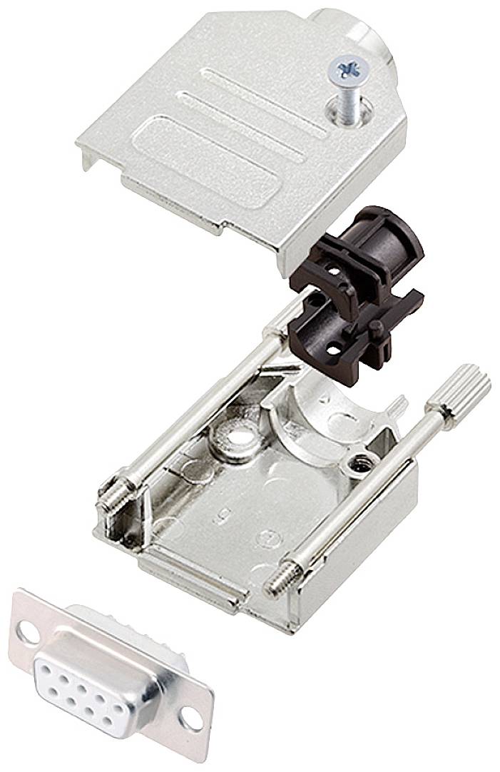 encitech DTZK09-DBS-W-K 6355-8002-11 D-Sub vtičnica - komplet 180 ° Število pinov: 9 spajkalni nastavek 1 kos