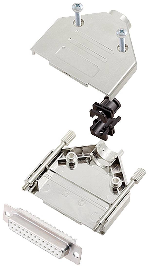 encitech DTPK-M-25-DBS-W-K 6355-8030-13 D-Sub vtičnica - komplet 180 ° Število pinov: 25 spajkalni nastavek 1 kos
