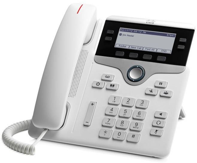 Cisco CP-7841-W-K9= telefonski sistem, voip LCD zaslon bela