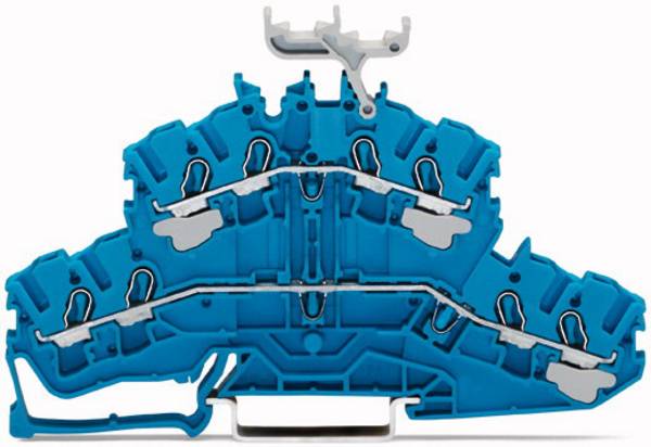 WAGO 2002-2434 štirižična dovodna sponka 5.20 mm Push-In sponka  modra 50 kos