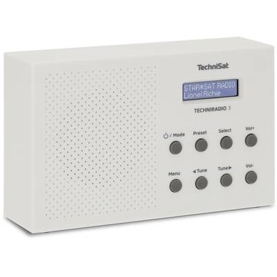 TechniSat Techniradio 3 prenosni radio DAB+ (1012), UKW (1014)    bela