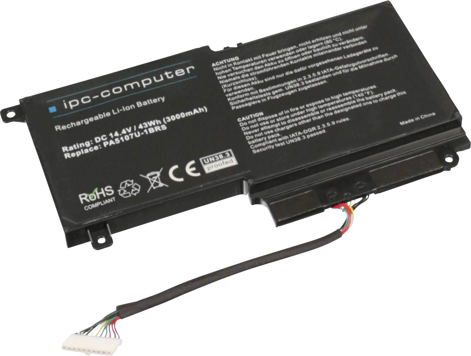 ipc-computer akumulator prenosnega računalnika PA5107U-1BRS Replace 14.4 V 3000 mAh Toshiba