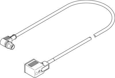 FESTO 3579464 priključni kabel za senzor/aktuator M12 0.60 m Število polov: 3 1 kos