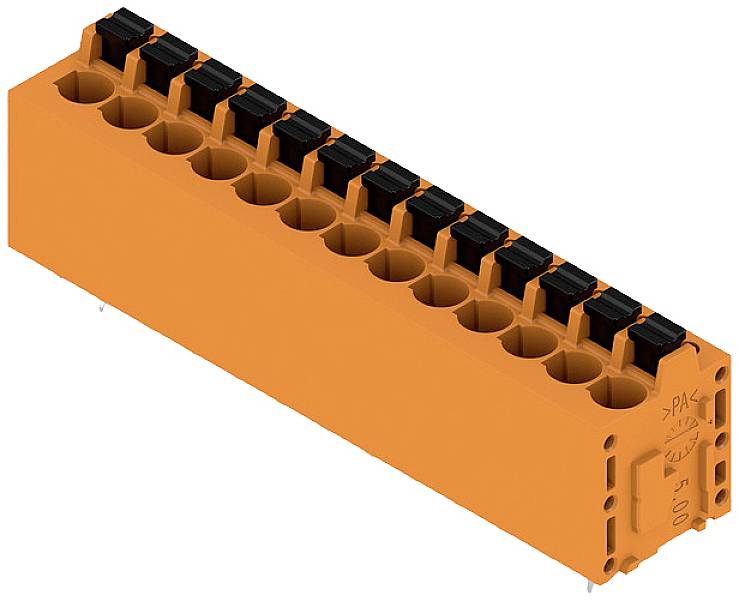 Weidmüller 1330300000 vzmetna vrstna sponka 2.5 mm² Število pinov 13 oranžna 20 kos