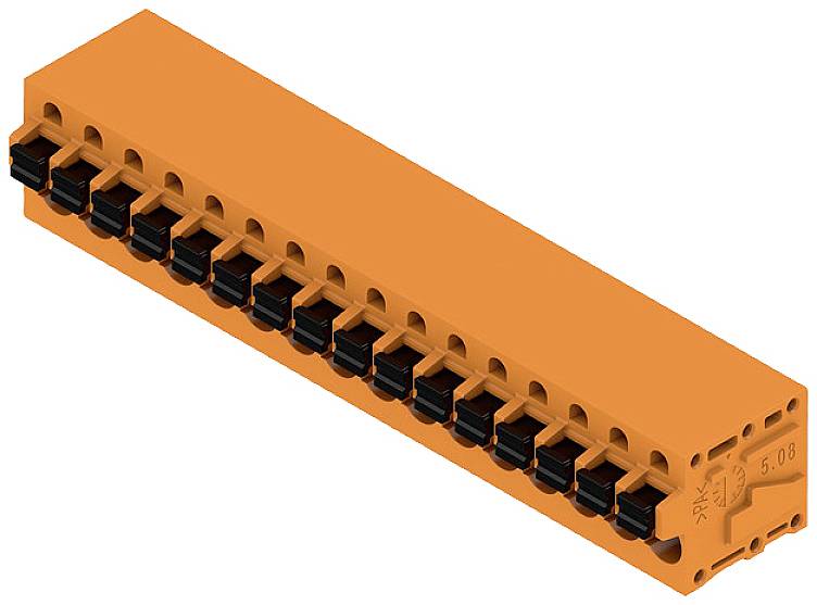 Weidmüller 1330870000 vijačna vrstna sponka 2.5 mm² Število pinov 16 oranžna 15 kos