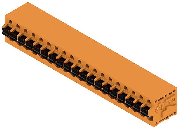 Weidmüller 1330900000 vijačna vrstna sponka 2.5 mm² Število pinov 19 oranžna 15 kos