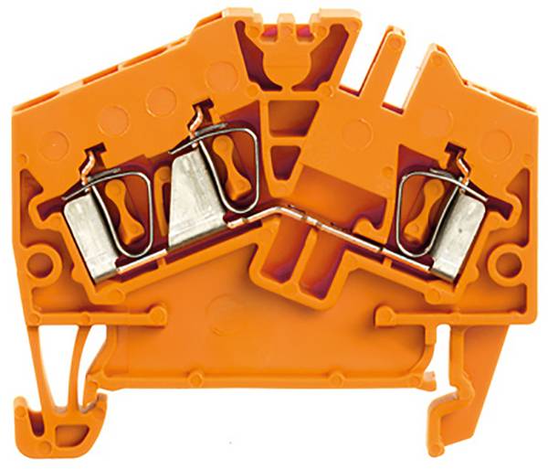 Weidmüller 1706050000 vrstna sponka za speljavo kabla 5.10 mm z natezno vzmetjo  oranžna 100 kos Package