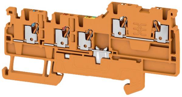 Weidmüller 2579640000 vrstna sponka za speljavo kabla 3.50 mm Push-In sponka  oranžna 100 kos Piece