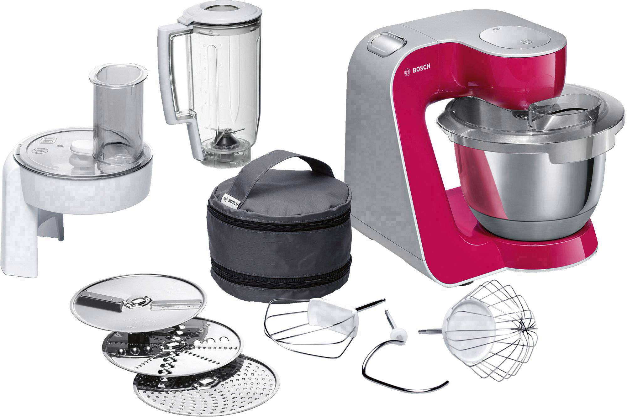 Bosch Haushalt MUM58420 multipraktik 1000 W svetlo rdeča, srebrna (mat)