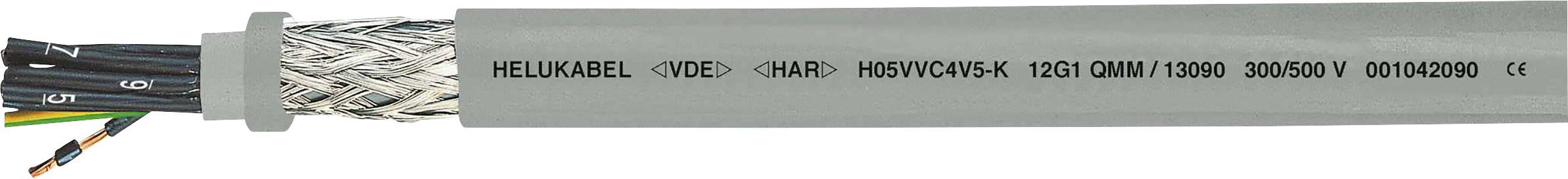 HELU H05VVC4V5-K (NYSLYCYÖ-JZ) krmilni kabel 4 G 0.75 mm² siva 13073-500 500 m-0