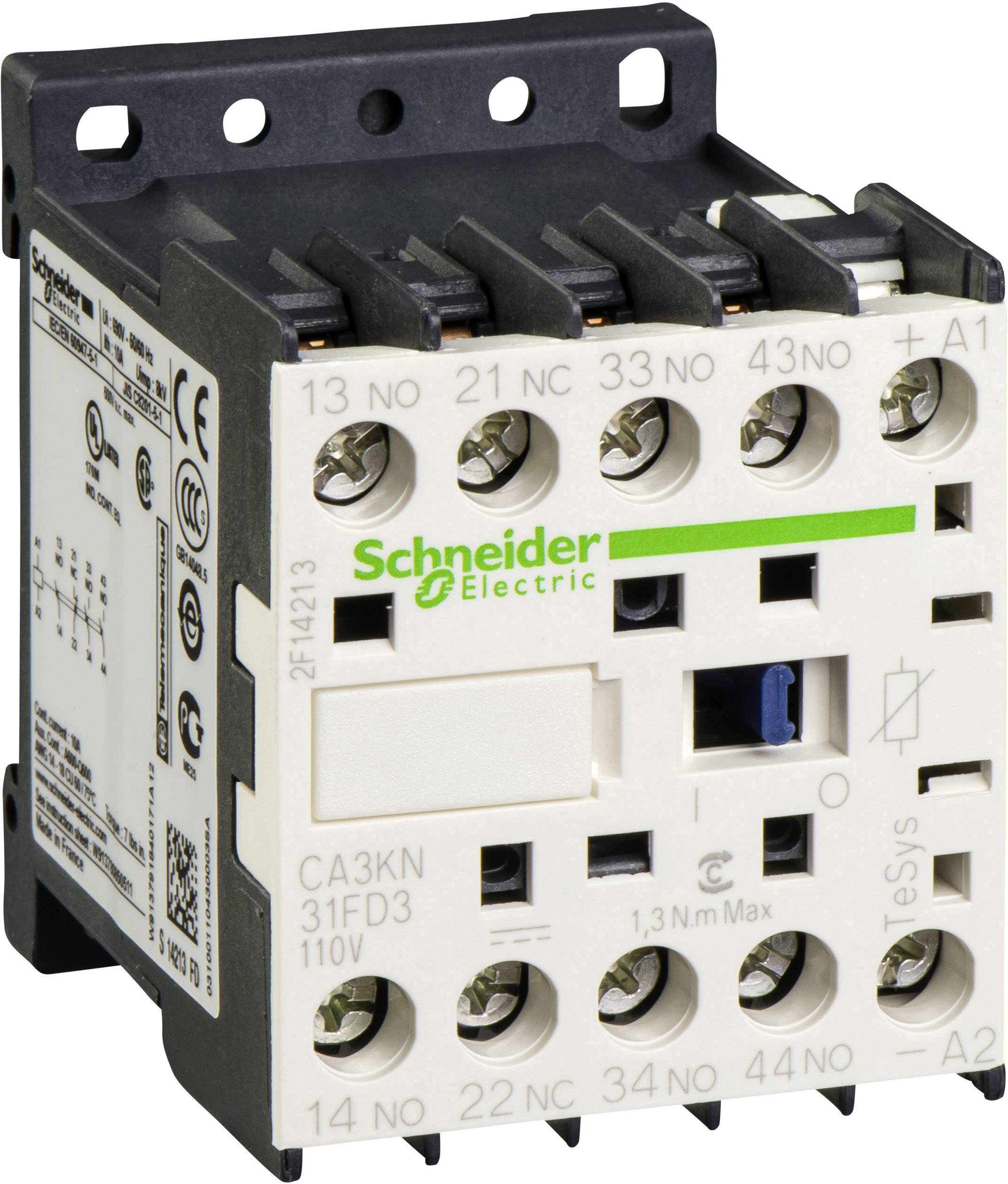 Schneider Electric Schütz je električna komponenta z več vijačnimi sponkami na zgornji in spodnji strani, namenjena krmiljenju električnih tokokrogov.