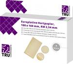 TRU COMPONENTS evro plošča trdi papir (D x Š) 160 mm x 100 mm 35 µm Osnovna mreža 2.54 mm Vsebina 4 kos