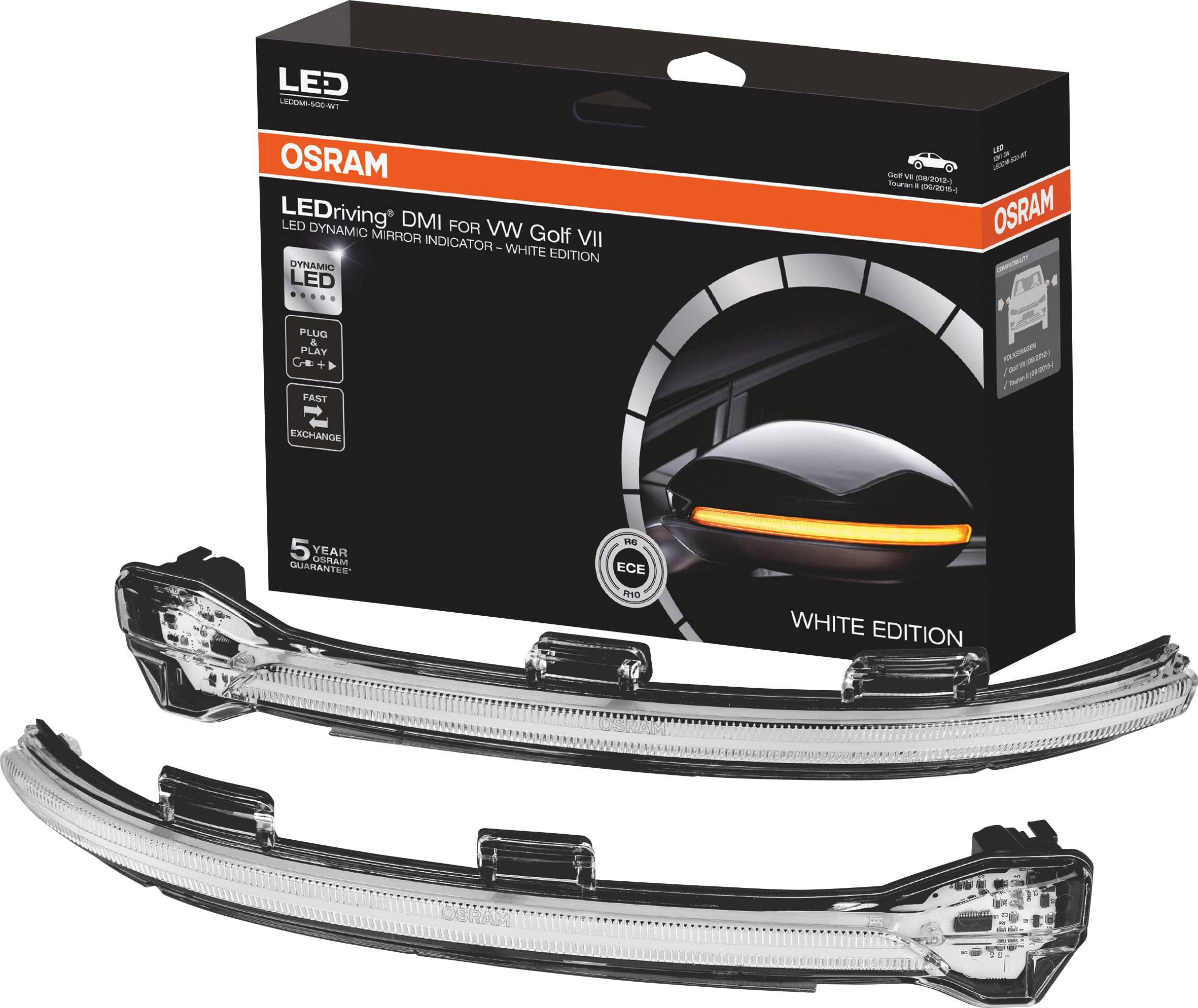 OSRAM LEDDMI 5G0 WT S LEDriving® White Edition smernik zunanjega vzvratnega ogledala, utripalka Volkswagen Volkswagen Golf 7, Volkswagen Touran