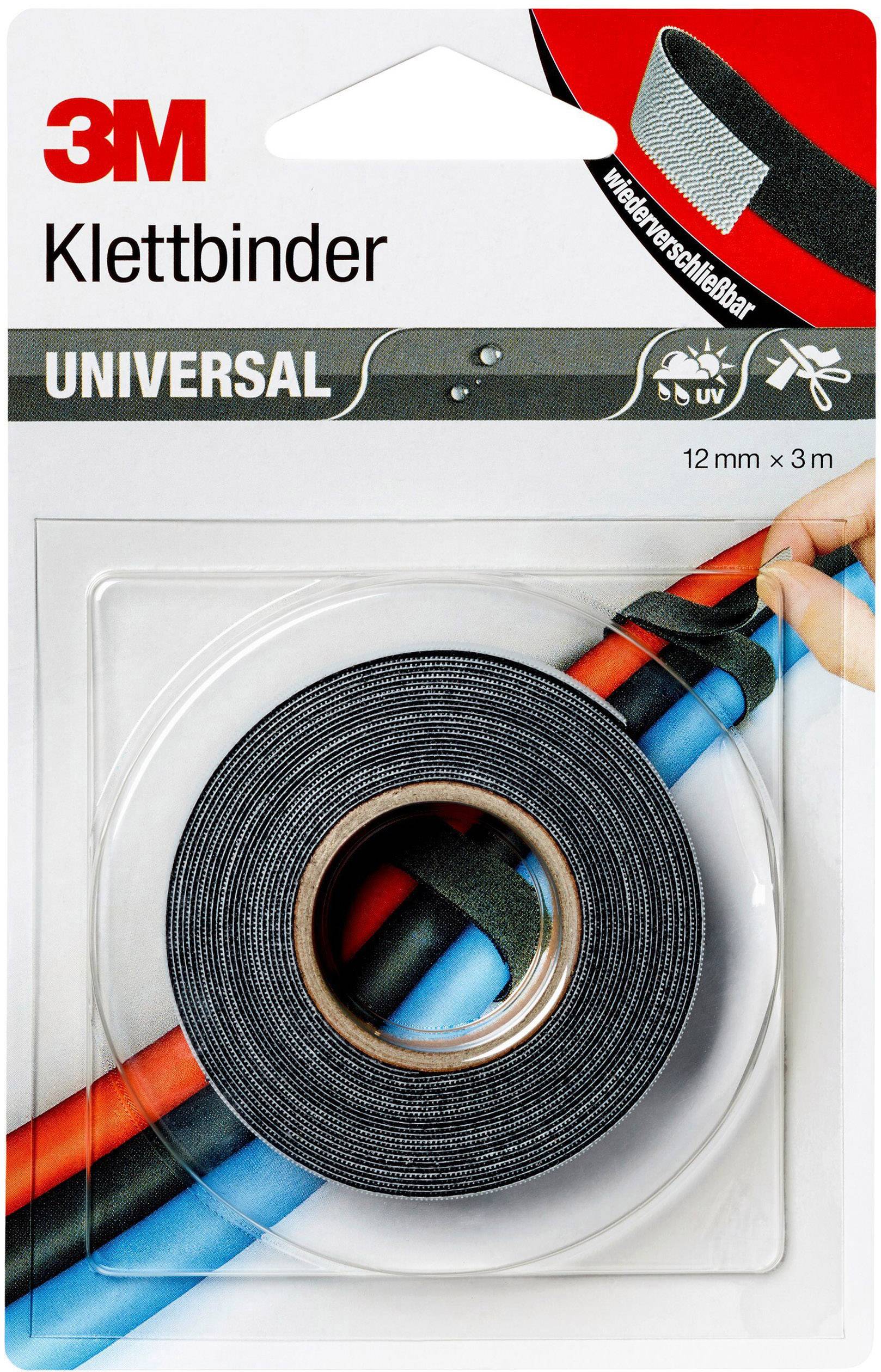3M sprijemalni trak za povijanje (D x Š) 3 m x 12 mm črna, siva 1 kos