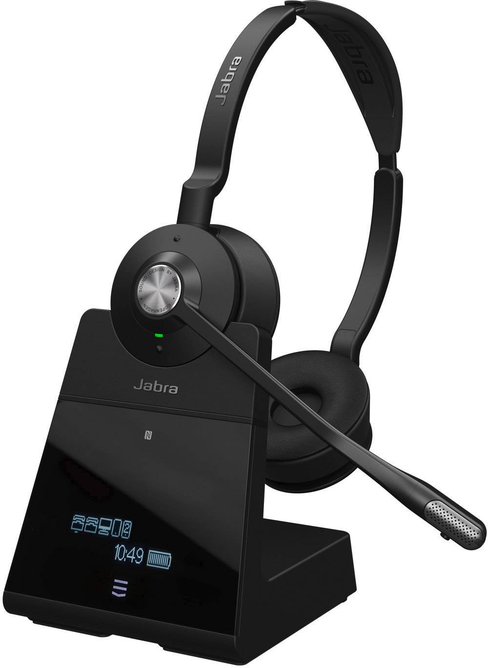 Jabra Engage 75 Stereo On Ear Headset Bluetooth®, DECT stereo črna odpravljanje hrupa izklop mikrofona telefon-0