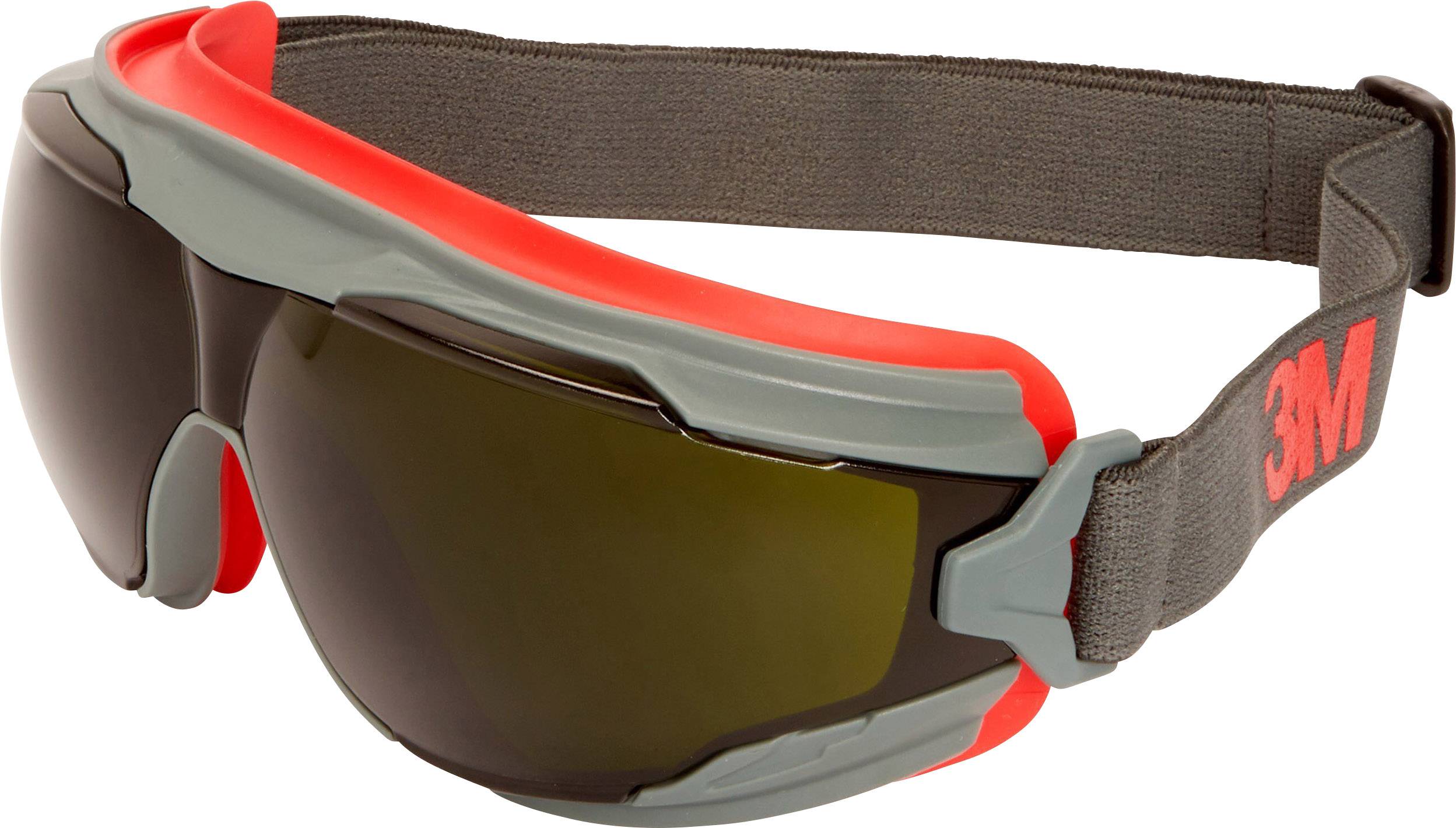 3M Goggle Gear 500 GG550SGAF očala za polni pogled vklj. zaščita proti rošenju rdeča, siva EN 166 DIN 166