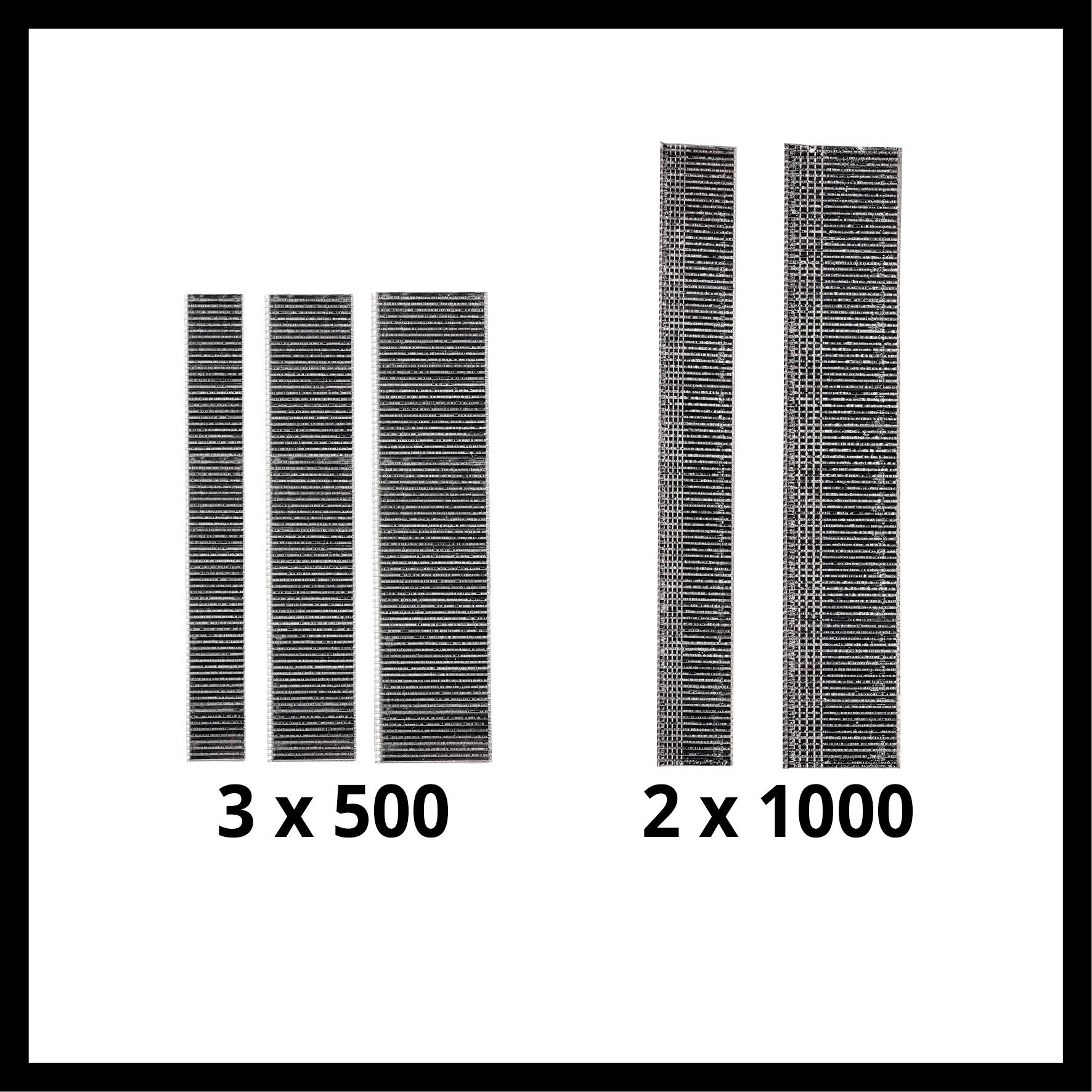 Črni samolepilni kabelski vezalniki, levo: 3 kosi à 500 mm, desno: 2 kosa à 1000 mm.